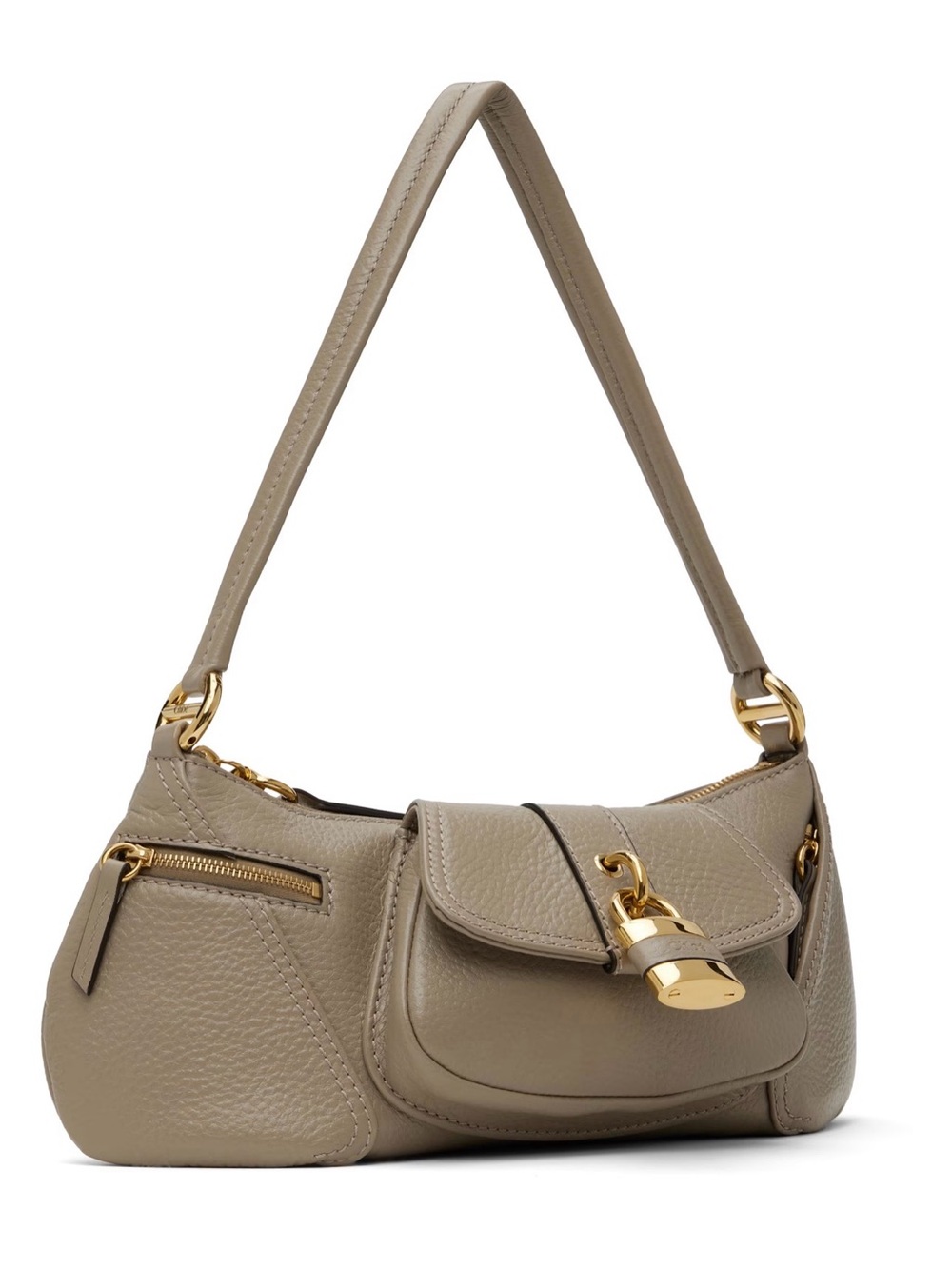 NWT CHLOÉ Taupe “The 99” Shoulder Bag - Picture 2 of 3